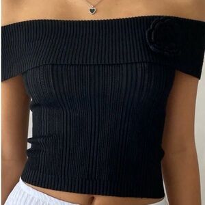 Motel Rocks Brenda knit Bardot top, NWT